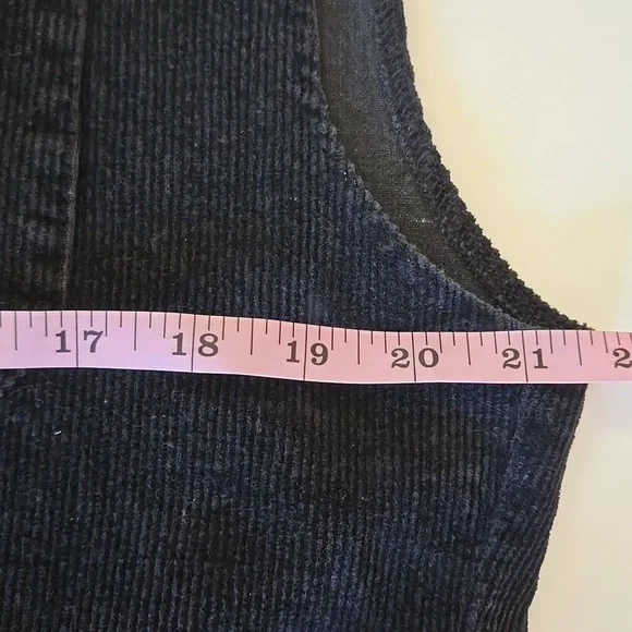 POL Black Corduroy Sleeveless Jumpsuit - Size Large - Picture 10 of 11